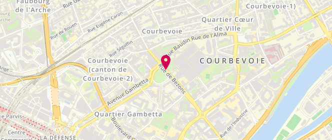 Plan de FAURIEL Isabelle, 20 Ter Rue de Bezons, 92400 Courbevoie