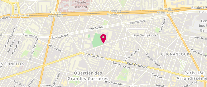 Plan de MAGUEMOUN Redha, 160 Rue Championnet, 75018 Paris