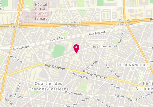 Plan de SROUSSI Marjorie, 122 Rue Damrémont, 75018 Paris