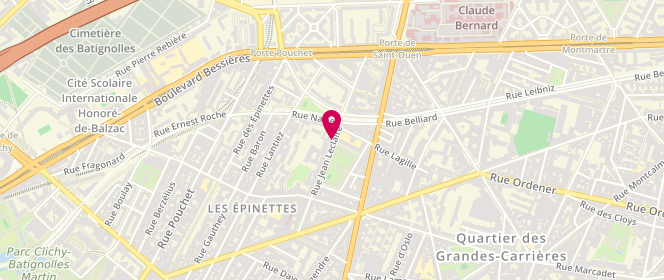 Plan de UZAN Pierre-Alain, 23 Rue Jean Leclaire, 75017 Paris
