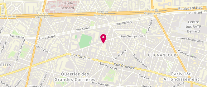 Plan de MEIZELS Anouk, 122 Rue Damrémont, 75018 Paris