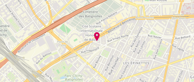 Plan de CIPIERRE Cécile, 110 Rue de la Jonquiere, 75017 Paris