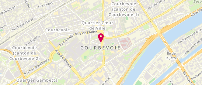 Plan de BOUDVILLAIN Olivier, 15 Rue de l'Hotel de Ville, 92400 Courbevoie