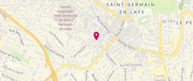 Plan de HUSSON Alexandre, 16 Rue Danès de Montardat, 78100 Saint-Germain-en-Laye