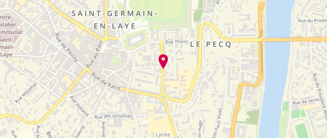 Plan de DE KERDANIEL-ARICHE Irène, 4 Bis Avenue Gambetta, 78100 Saint-Germain-en-Laye