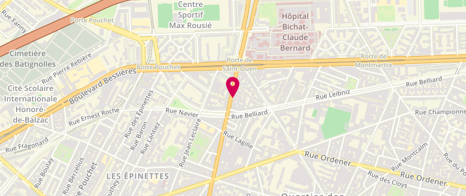 Plan de BITTAN Moïse, 138 Avenue de Saint Ouen, 75018 Paris