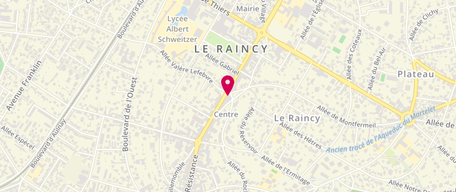 Plan de LOSHI-BOLIE Stéphanie, 98 Avenue de la Resistance, 93340 Le Raincy