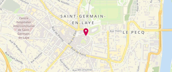 Plan de BARTHEZ Philippe, 14 Place Charles de Gaulle, 78100 Saint-Germain-en-Laye