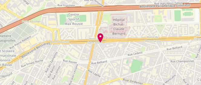 Plan de FITUSSI Denis, 151 Boulevard Ney, 75018 Paris