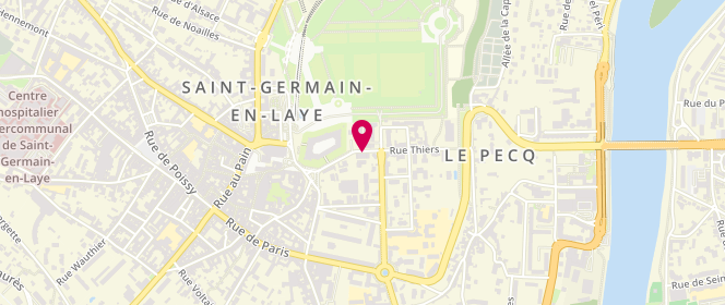 Plan de GUEZ Jean-Eric, 10 Rue Thiers, 78100 Saint-Germain-en-Laye