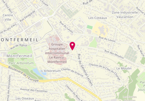 Plan de HAGE Georges, 10 Rue du General Leclerc, 93370 Montfermeil