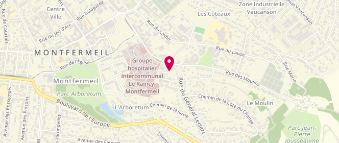 Plan de ABID Hamdi, 10 Rue du General Leclerc, 93370 Montfermeil