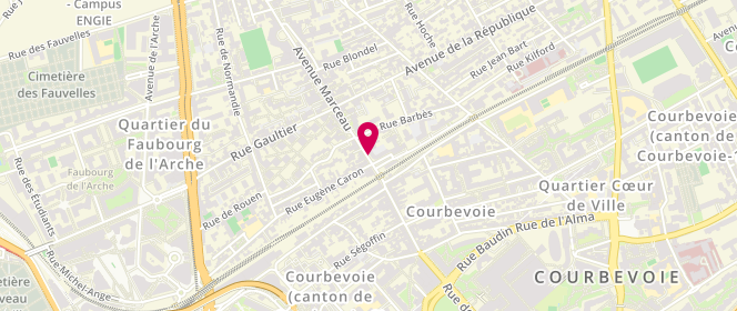 Plan de SOYEZ Delphine, 2 Rue Sébastopol, 92400 Courbevoie