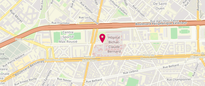 Plan de DO REGO-DJADA Hermann, 46 Rue Henri Huchard, 75018 Paris