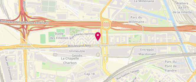 Plan de SAGOURIN Jean Marc, 3 Rue Gaston Darboux, 75018 Paris