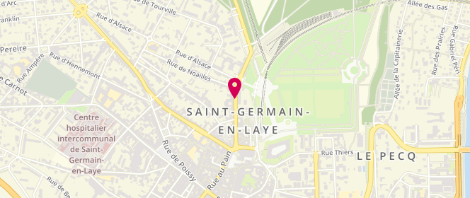 Plan de AZOULAY Hélène, 17 Rue de Pontoise, 78100 Saint-Germain-en-Laye