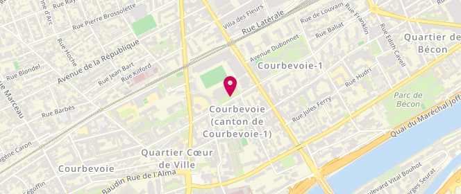 Plan de DJEGA-MARIADASSOU Nathalie, 7 Boulevard Aristide Briand, 92400 Courbevoie