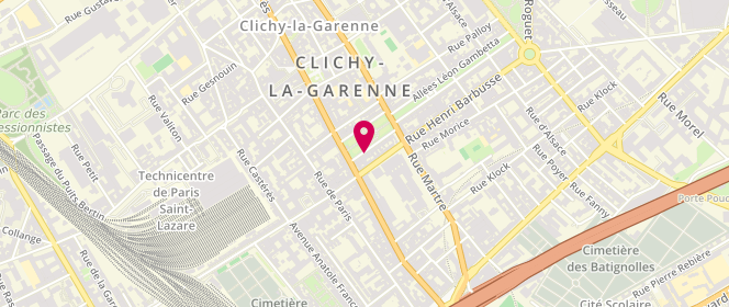 Plan de CARLEVAN Mathilde, 6 Place des Martyrs de l'Occupation, 92110 Clichy