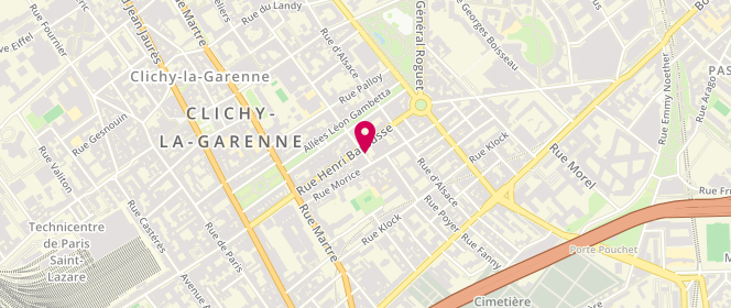 Plan de GAUTHIER Anne, 2 Rue Gaston Paymal, 92110 Clichy