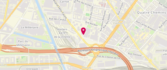 Plan de Adamaly Saukat, 4 Rue des Cites, 93300 Aubervilliers