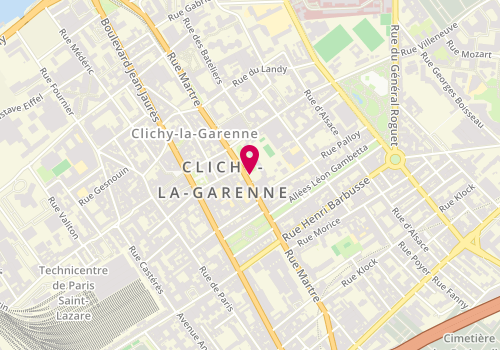 Plan de LAUMOND Thierry, 80 Rue Martre, 92110 Clichy