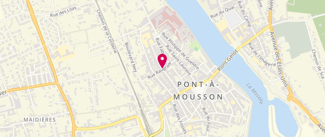 Plan de TONTI Philippe, 32 Rue Pasteur, 54700 Pont-à-Mousson