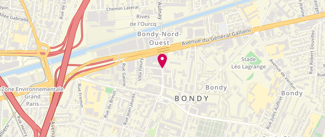 Plan de GEORGES Jean Paul, 15 Bis Rue Auguste Polissard, 93140 Bondy