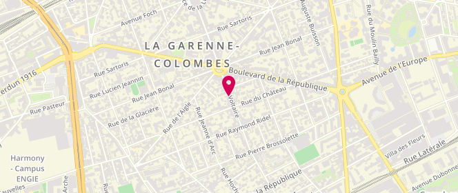 Plan de BOUJNAH Rubben, 32 Rue Voltaire, 92250 La Garenne-Colombes