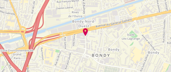 Plan de BENARROCH Eric, 7 Rue Auguste Polissard, 93140 Bondy