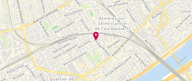 Plan de LEBRUN Anne, 23 Rue Auguste Bailly, 92400 Courbevoie