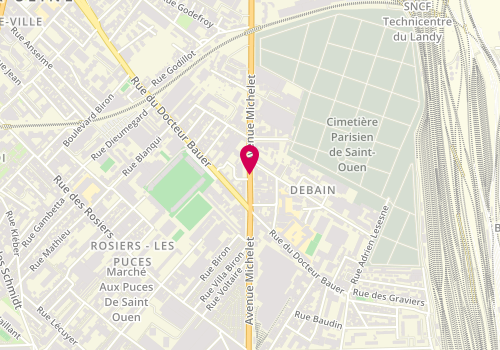 Plan de JUST Jacques, 81 Avenue Michelet, 93400 Saint-Ouen-sur-Seine
