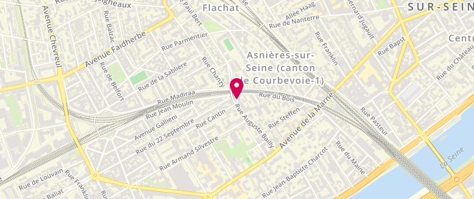 Plan de SISSAOUI Samira, 34 Rue Auguste Bailly, 92600 Asnières-sur-Seine