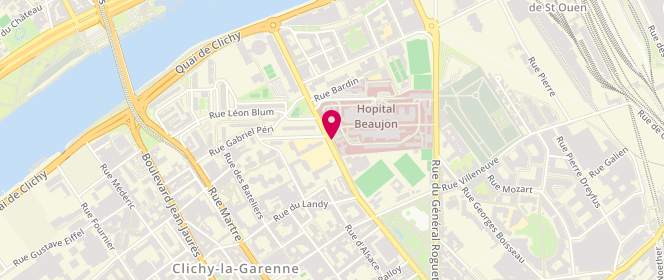 Plan de POULIQUEN Geoffroy, 100 Boulevard du General Leclerc, 92118 Clichy