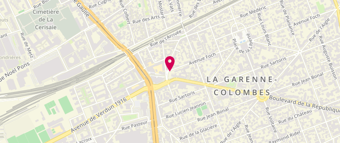 Plan de CHANEL Laura, 75 Avenue Foch, 92250 La Garenne-Colombes