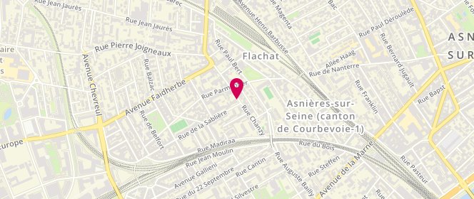 Plan de BRUNEAU Catherine, 23 Rue de Chanzy, 92600 Asnières-sur-Seine