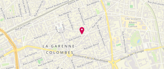 Plan de BLEICHNER Eloïse, 26 Rue Sartoris, 92250 La Garenne-Colombes