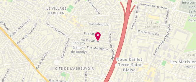 Plan de GARSON Jean-Luc, 57 Rue Proudhon, 93000 Bobigny