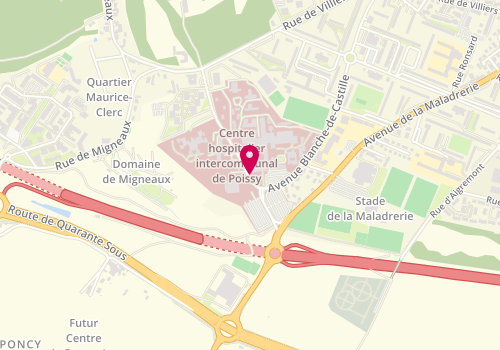 Plan de GION Madeleine, 10 Rue du Champ Gaillard, 78303 Poissy