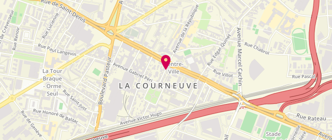 Plan de HADDAD Liliane, 62 Avenue de la Republique, 93120 La Courneuve