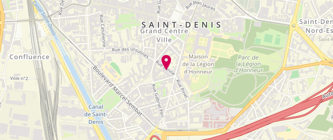 Plan de OUDNI Souad, 14 Rue Lanne, 93200 Saint-Denis