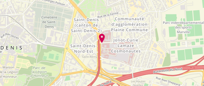Plan de FELFEL Mohamed Amine, 2 Rue du Dr Delafontaine, 93205 Saint-Denis