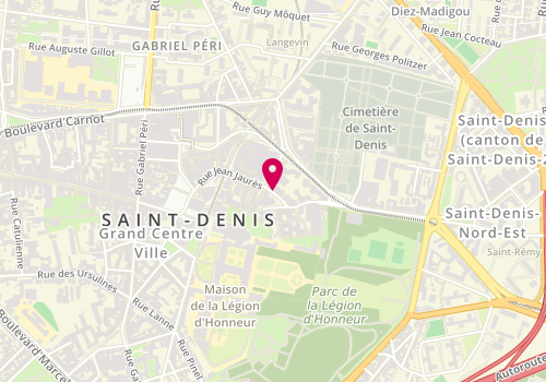 Plan de SABOURET Viviane, 41 Rue Jean Jaurès, 93200 Saint-Denis