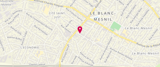 Plan de ZAOUI Didier, 7 Avenue Pierre et Marie Curie, 93150 Le Blanc-Mesnil