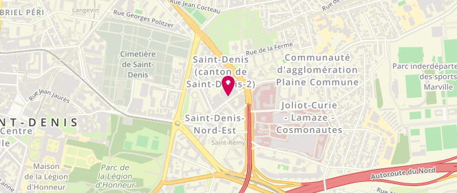 Plan de EL FASSY Esther, 85 Rue de Strasbourg, 93200 Saint-Denis