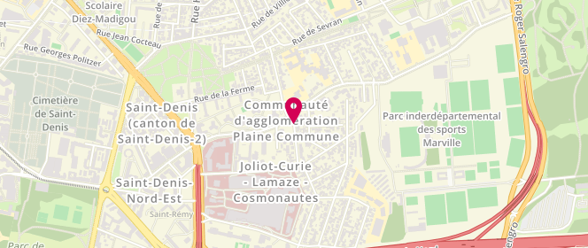 Plan de MAHIOU Faredj, 5 Rue Berthelot, 93200 Saint-Denis