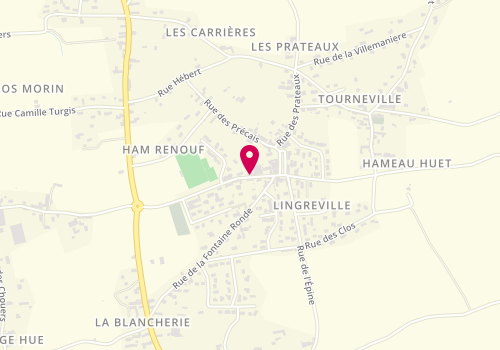 Plan de LEFRANCOIS Donatien, 14 Bis Rue des Ecoles, 50660 Tourneville-sur-Mer