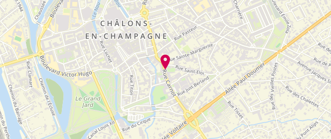 Plan de AMEIL Agnès, 13 Rue Carnot, 51000 Châlons-en-Champagne