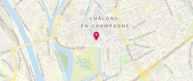 Plan de GUIMARAES Magali, 17 Rue Lochet, 51000 Châlons-en-Champagne
