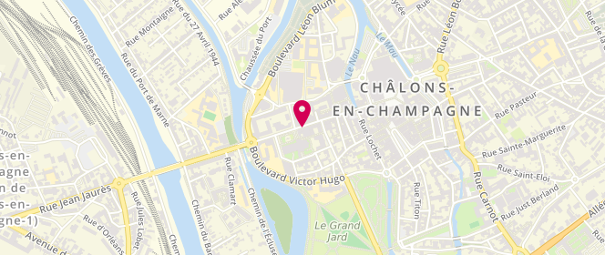 Plan de ARNOULD-MULLER Isabelle, 81 Rue de la Marne, 51000 Châlons-en-Champagne