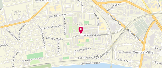 Plan de VIDIEU Hafidha, 56 Rue Felix Merlin, 93800 Épinay-sur-Seine